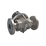 2" Oval Gear Stainless Steel #150 ANSI Flange Flow Meter, RT14 Transmitter with Built-In Digital Display
