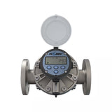 2" Oval Gear Stainless Steel #150 ANSI Flange Flow Meter, RT14 Transmitter with Built-In Digital Display