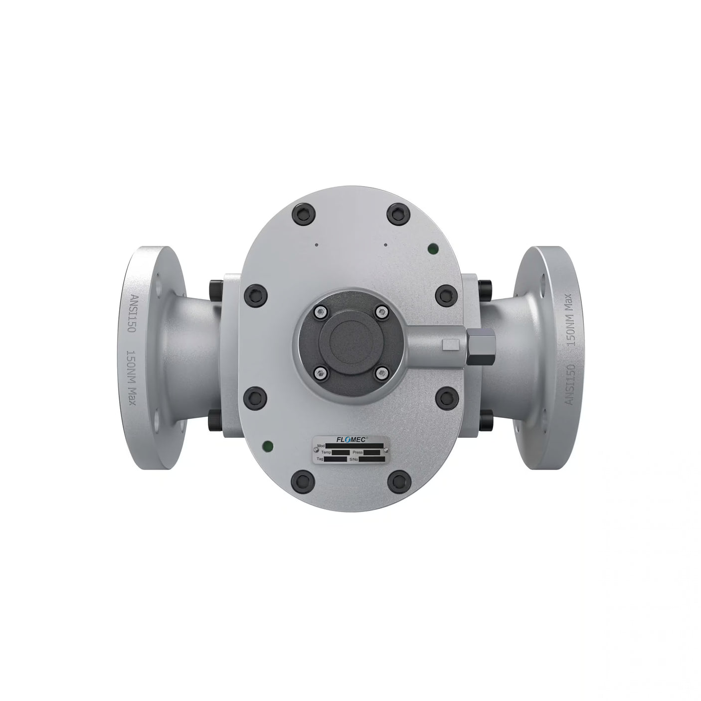 3" Oval Gear Aluminum #150 ANSI Flange Blind Transmitter