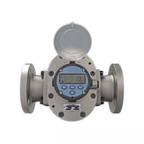 3" Oval Gear Stainless Steel #150 ANSI Flange Flow Meter, RT14 Transmitter with Built-In Digital Display