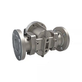 3" Oval Gear Stainless Steel #150 ANSI Flange Flow Meter, RT40 Transmitter with Built-In Digital Display
