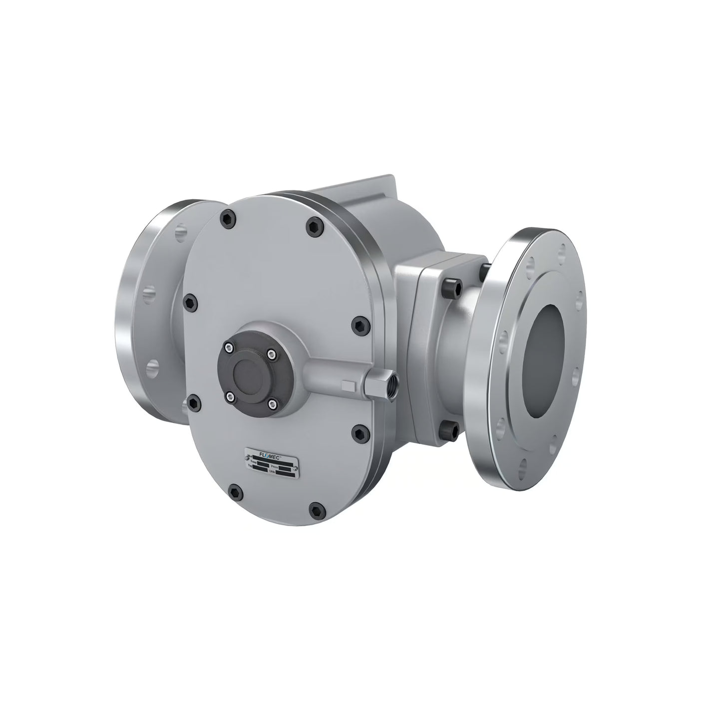 4" Oval Gear Aluminum #150 ANSI Flange Blind Transmitter