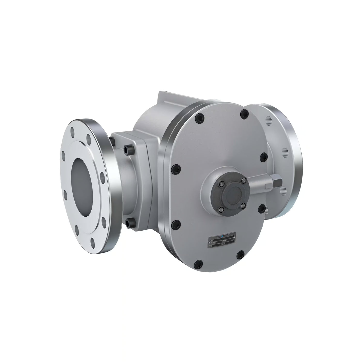 4" Oval Gear Aluminum #150 ANSI Flange Blind Transmitter