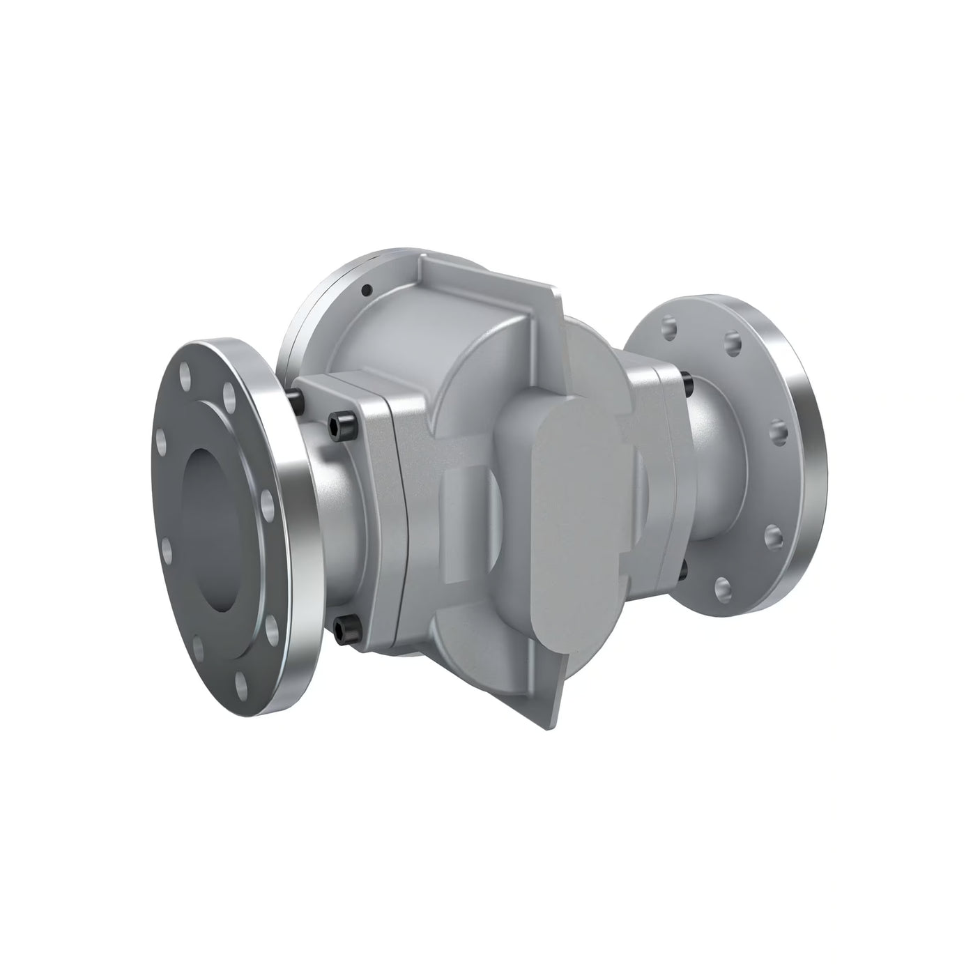 4" Oval Gear Aluminum #150 ANSI Flange Flow Meter, RT14 Transmitter with Built-In Digital Display