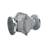 4" Oval Gear Aluminum #150 ANSI Flange Flow Meter, RT14 Transmitter with Built-In Digital Display