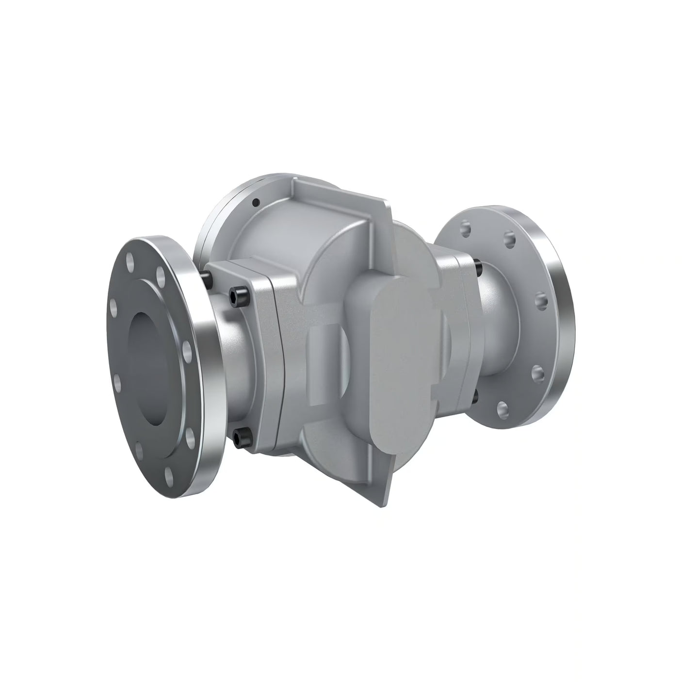 4" Oval Gear Aluminum #150 ANSI Flange Flow Meter, RT40 Transmitter with Built-In Digital Display