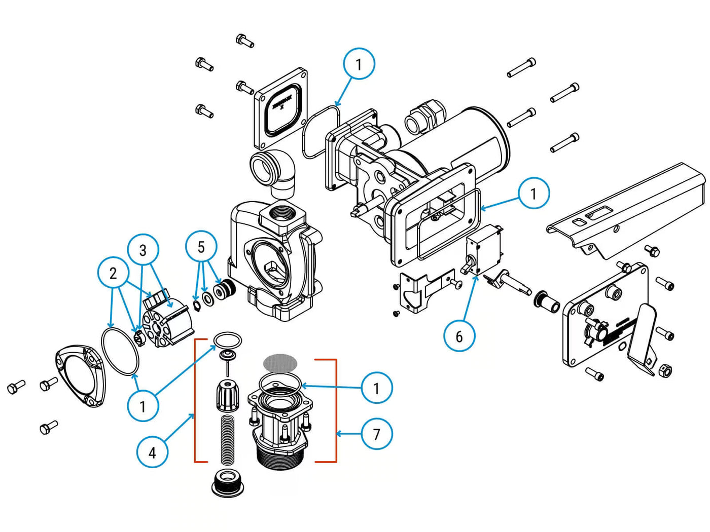 PRO20-012 Exploded View