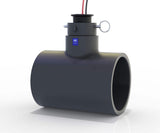 4" Ultrasonic Flow Sensor with PVC Tee, Socket