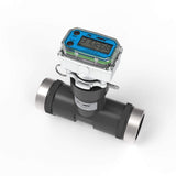 1-1/2" Ultrasonic Flow Meter with Digital Display, Schedule 80 PVC Tee, NPT (Female)