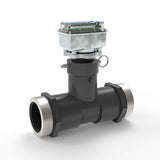 2" Ultrasonic Flow Meter with Digital Display, Schedule 80 PVC Tee, NPT (Female)