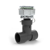 2" Ultrasonic Flow Meter with Digital Display, Schedule 80 PVC Tee, Socket