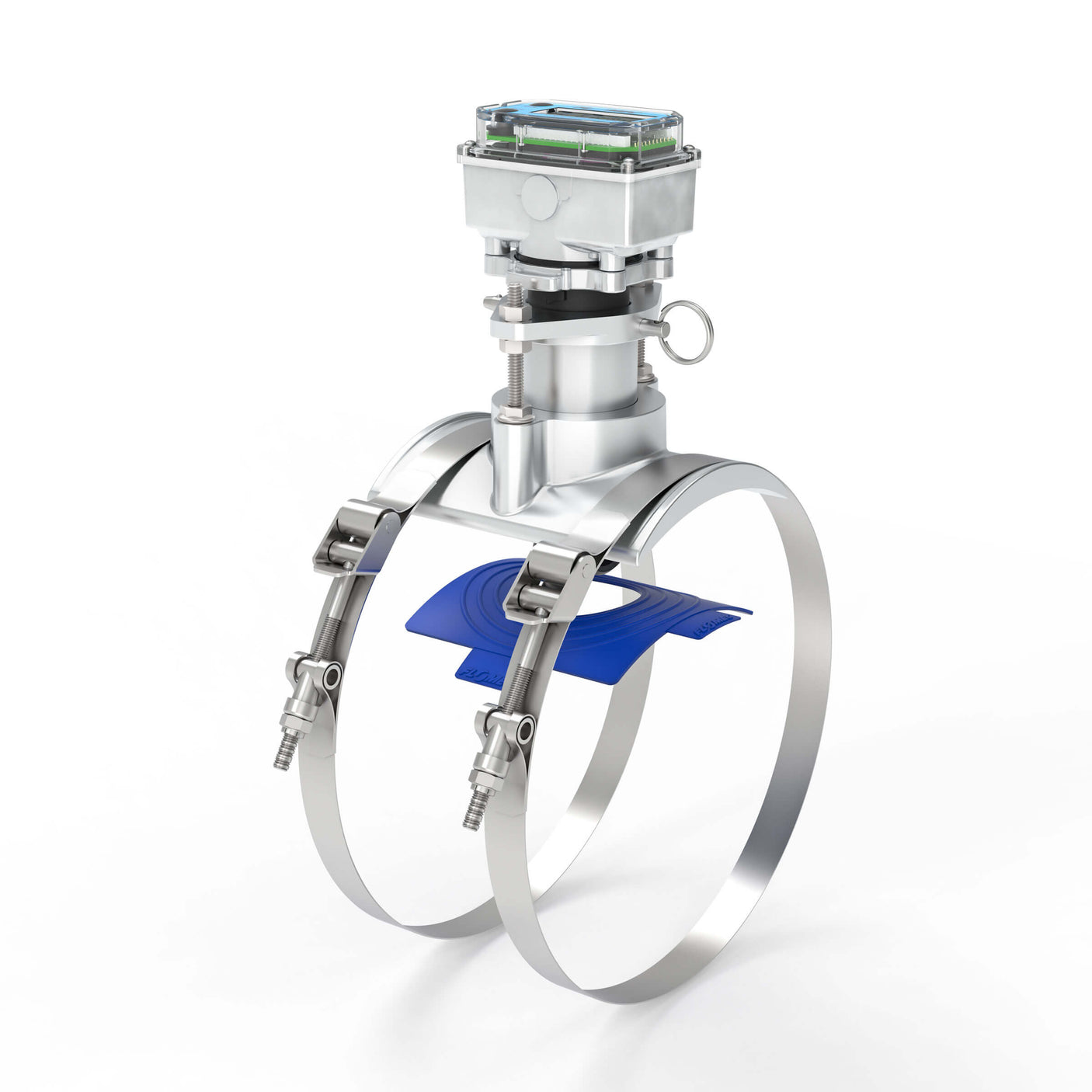 8" Ultrasonic Flow Meter with Digital Display, Saddle for NPS IPS Pipe